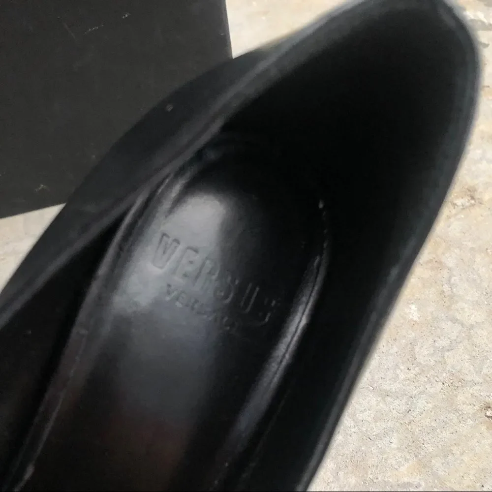 Versus Versace black leather